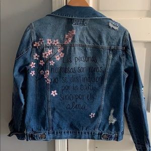 SOLD Custom jean jacket